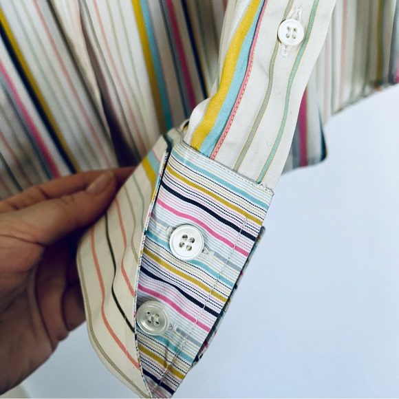 Paul Smith Blue French Cuff Shirt - Picture 8 of 11